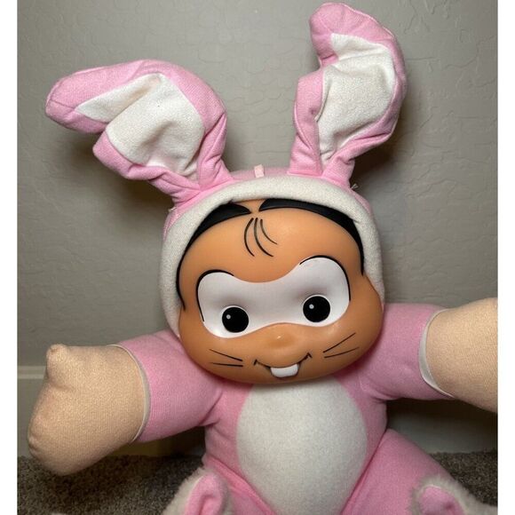 Vintage Turma Da Monica Plush Monica‎ Doll Bunny Suit Slippers HTF Monicas Gang - Picture 5 of 12
